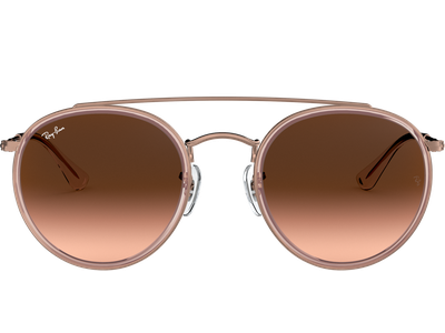 Ray-Ban Sonnenbrille Unisex Ray-Ban RB3647N Round Double Bridge Glänzend Kupfer / Verlauf Braun 9069A5 51 Ansicht 2