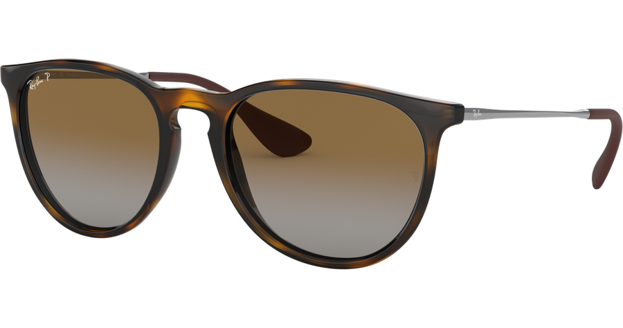 Ray-Ban Sonnenbrille Damen Ray-Ban RB4171 Erika Classic Glänzend Hellhavanna / Verlauf Braun Polarisiert 710/T5 54 Ansicht 1