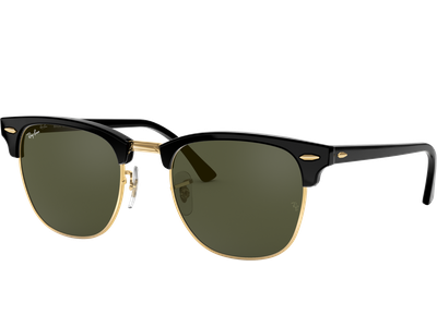 Ray-Ban Sonnenbrille Unisex Ray-Ban RB3016 Clubmaster Classic Glänzend Schwarz / Grün W0365 51 Ansicht 3