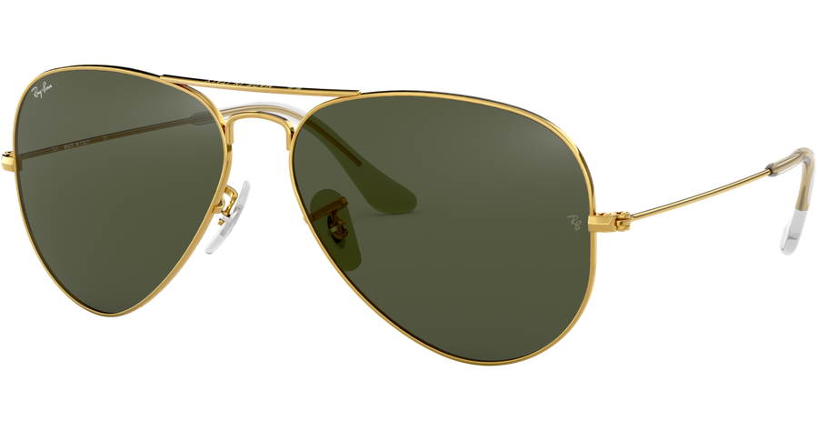 Ray-Ban Sonnenbrille Unisex Ray-Ban Aviator Classic RB3025 L0205 Glänzend Gold / Grün 58 - MEDIUM Ansicht 1