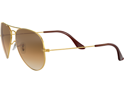 Ray-Ban Sonnenbrille Unisex Ray-Ban Aviator Gradient RB3025 Glänzend Gold / Verlauf Hellbraun 001/51 62 - LARGE Ansicht 2