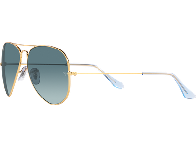 Ray-Ban Sonnenbrille Unisex Ray-Ban Aviator Gradient RB3025 001/3M Gold/ Blau Verlauf 55 - SMALL Ansicht 2