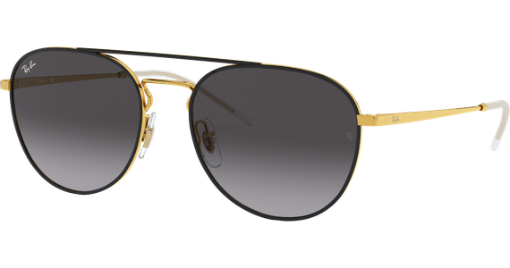 Ray-Ban RB3589 Glänzend Schwarz / Verlauf Grau 90548G 55 - Ansicht 3