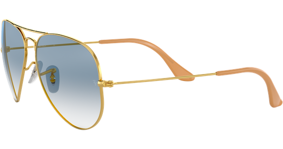 Ray-Ban Aviator Gradient RB3025 001/3F Gold/Blau 62 - LARGE - Ansicht 3