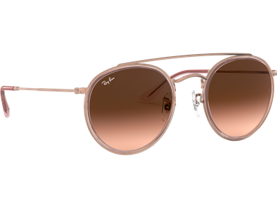 Ray-Ban Sonnenbrille Unisex Ray-Ban RB3647N Round Double Bridge Glänzend Kupfer / Verlauf Braun 9069A5 51 Ansicht 5