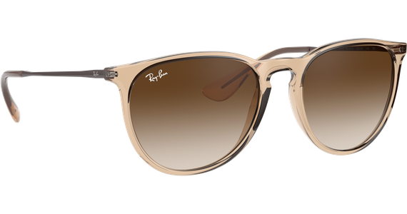 Ray-Ban RB4171 Erika Color Mix Glänzend Braun Transparent / Verlauf Braun 651413 54 - Ansicht 5