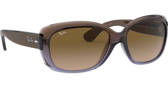 Ray-Ban RB4101 Jackie Ohh Glänzend Braun / Verlauf Braun 860/51 58 - Ansicht 5