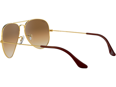 Ray-Ban Sonnenbrille Unisex Ray-Ban Aviator Gradient RB3025 Glänzend Gold / Verlauf Hellbraun 001/51 62 - LARGE Ansicht 4