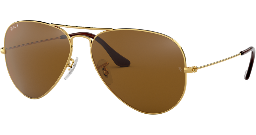 Ray-Ban Sonnenbrille Unisex Ray-Ban Aviator Classic RB3025 001/57 Gold/Braun  62 - LARGE Ansicht 1