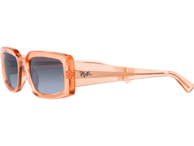 Ray-Ban Sonnenbrille Unisex Ray-Ban Kiliane RB4395 66868F, Orange Transparent Blau, MEDIUM Ansicht 2