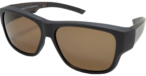 SunRay 06-00310-01 Überbrille, Schwarz/Carbon, Braun matt - Ansicht 3