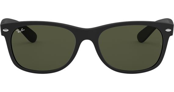 Ray-Ban RB2132 New Wayfarer Classic Matt Schwarz / Grün 622 55 - Ansicht 3