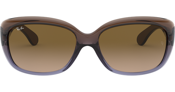 Ray-Ban RB4101 Jackie Ohh Glänzend Braun / Verlauf Braun 860/51 58 - Ansicht 2