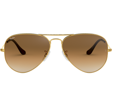 Ray-Ban Sonnenbrille Unisex Ray-Ban Aviator Gradient RB3025 Glänzend Gold / Verlauf Hellbraun 001/51 58 - MEDIUM Ansicht 2