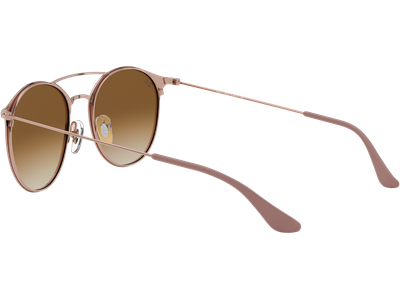 Ray-Ban Sonnenbrille Unisex Ray-Ban RB3546 907151 Glänzendes Beige auf Kupfer/Hellbraun Ansicht 4