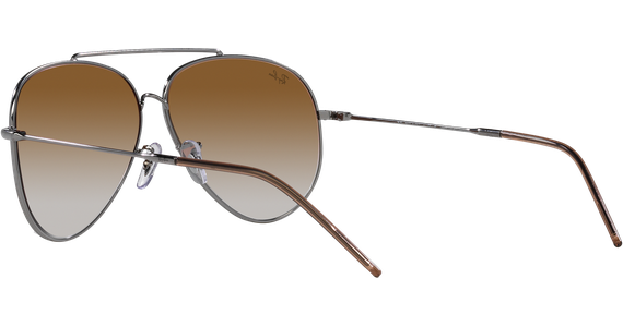 Ray-Ban Aviator Reverse RBR0101S 004/CB Silber/Braun - MEDIUM - Ansicht 5