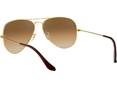 Ray-Ban Sonnenbrille Unisex Ray-Ban Aviator Gradient RB3025 001/51 Glänzend Gold / Verlauf Hellbraun 55 - SMALL Ansicht 5