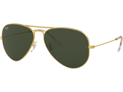 Ray-Ban Sonnenbrille Unisex Ray-Ban Aviator Classic RB3025 Glänzend Gold / Grün 001 62 - LARGE Ansicht 3