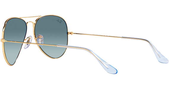 Ray-Ban Aviator Gradient RB3025 001/3M Gold/ Blau Verlauf 55 - SMALL - Ansicht 5