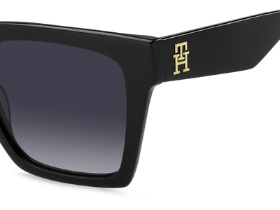 Tommy Hilfiger Sonnenbrille Damen Tommy Hilfiger TH 2100/S 53 black Ansicht 3