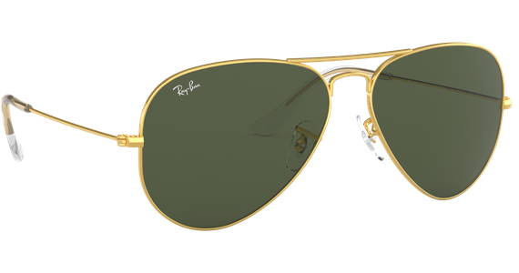 Ray-Ban Aviator Classic RB3025 Glänzend Gold / Grün 001 62 - LARGE - Ansicht 5