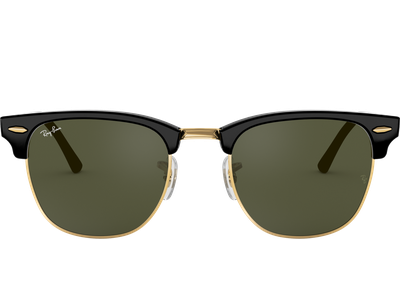 Ray-Ban Sonnenbrille Unisex Ray-Ban RB3016 Clubmaster Classic Glänzend Schwarz / Grün W0365 51 Ansicht 2