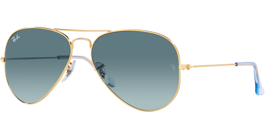 Ray-Ban Sonnenbrille Unisex Ray-Ban Aviator Gradient RB3025 001/3M Gold/ Blau Verlauf 55 - SMALL Ansicht 1