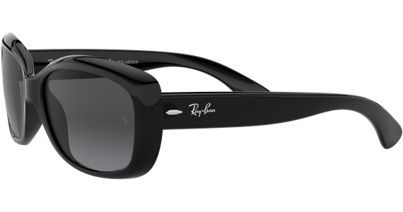 Ray-Ban RB4101 Jackie Ohh Glänzend Schwarz / Verlauf Grau 601/T3 58 - Ansicht 3