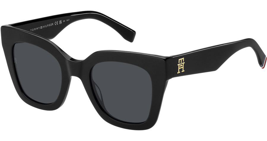 Tommy Hilfiger Sonnenbrille Damen Tommy Hilfiger TH 2051/S 50 black Ansicht 1