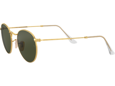 Ray-Ban Sonnenbrille Herren Ray-Ban RB3447 Round Metal Glänzend Gold / Grün 001 53 Ansicht 2