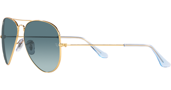 Ray-Ban Aviator Gradient RB3025 001/3M Gold/ Blau Verlauf 55 - SMALL - Ansicht 3