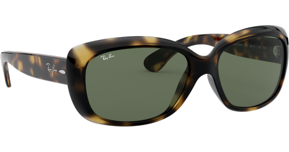 Ray-Ban RB4101 Jackie Ohh Glänzend Hellhavanna / Grün 710 58 - Ansicht 5