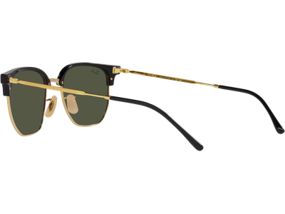 Ray-Ban Sonnenbrille Unisex Ray-Ban New Clubmaster RB4416 Glänzendes Schwarz auf Gold/ Grün 601/31 Ansicht 4