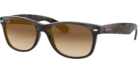 Ray-Ban RB2132 New Wayfarer SMALL Classic Glänzend Tortoise / Braun 710/51 52 - Ansicht 3