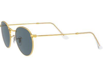 Ray-Ban Sonnenbrille Herren Ray-Ban Round Metal RB3447 9196R5 Gold/Blau Ansicht 2