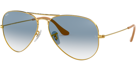 Ray-Ban Aviator Gradient RB3025 001/3F Gold/Blau 62 - LARGE - Ansicht 2