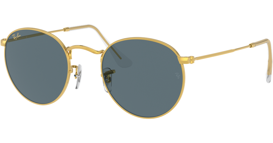 Ray-Ban Sonnenbrille Herren Ray-Ban Round Metal RB3447 9196R5 Gold/Blau Ansicht 1