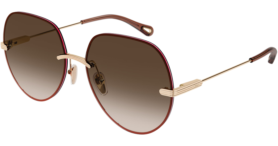 Chloé Sonnenbrille Damen Chloé CH0135S GOLD Ansicht 1