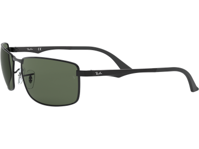 Ray-Ban Sonnenbrille Herren Ray-Ban RB3498 Glänzend Schwarz / Grün 002/71 64 Ansicht 2