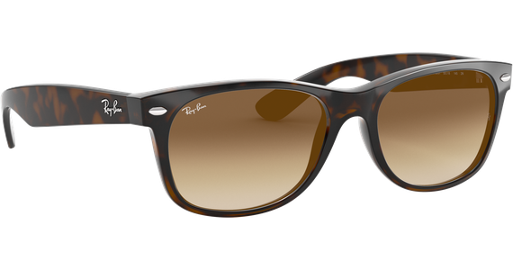 Ray-Ban RB2132 New Wayfarer SMALL Classic Glänzend Tortoise / Braun 710/51 52 - Ansicht 5