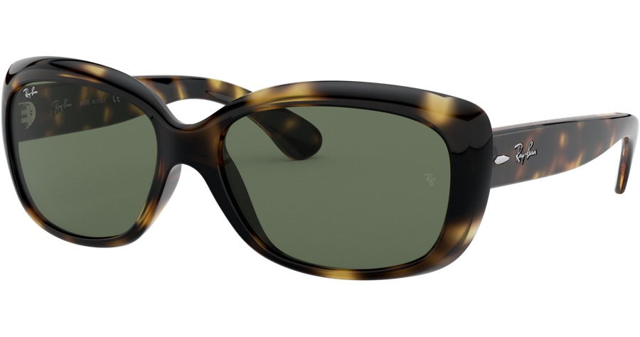 Ray-Ban Sonnenbrille Damen Ray-Ban RB4101 Jackie Ohh Glänzend Hellhavanna / Grün 710 58 Ansicht 1