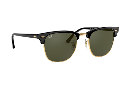 Ray-Ban Sonnenbrille Unisex Ray-Ban RB3016 Clubmaster Classic Glänzend Schwarz / Grün W0365 51 Ansicht 5