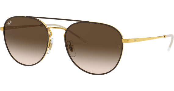 Ray-Ban RB3589 Glänzend Braun / Verlauf Braun 905513 55 - Ansicht 3