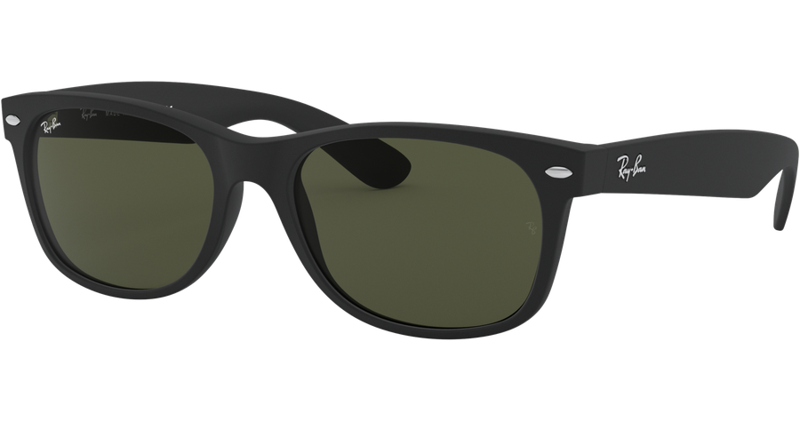 Ray-Ban Sonnenbrille Unisex Ray-Ban RB2132 New Wayfarer Classic Matt Schwarz / Grün 622 55 Ansicht 1