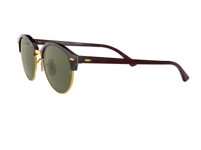 Ray-Ban Sonnenbrille Unisex Ray-Ban RB4246 Clubround Classic Glänzend Havanna Rot / Grün 990 51 Ansicht 2