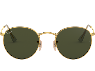 Ray-Ban Sonnenbrille Herren Ray-Ban Round Metal RB3447 Glänzend Gold / Grün 001 50 Ansicht 2