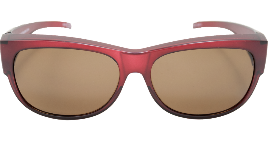 SunRay Sonnenbrille Damen SunRay 06-00320-01 Überbrille, Aubergine matt Ansicht 1