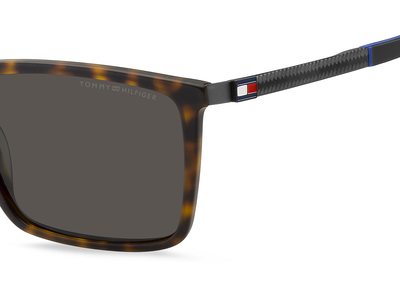 Tommy Hilfiger Sonnenbrille Herren Tommy Hilfiger TH 2077/S 55 havanna Ansicht 3