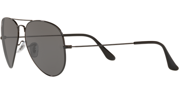 Ray-Ban Aviator Total Black RB3025 002/48 Schwarz/Schwarz 58 - MEDIUM - Ansicht 3